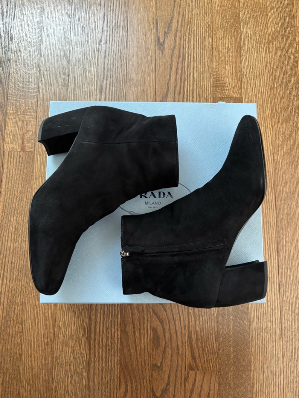 Prada Suede Ankle Boots - Picture 2 of 7